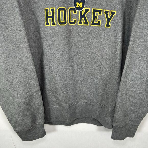 Vintage Michigan Wolverines Hockey Gear For Sports Crewneck Sweatshirt XL Gray - Picture 3 of 10